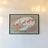 Naughty and Nice I by Janelle Penner. shown as a paper print in a black flame. Available as a archival giclee rolled canvas, fine art paper, or poster print. SKU 66143i.