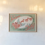 Naughty and Nice I by Janelle Penner. shown as a paper print in a natural frame. Available as a archival giclee rolled canvas, fine art paper, or poster print. SKU 66143i.