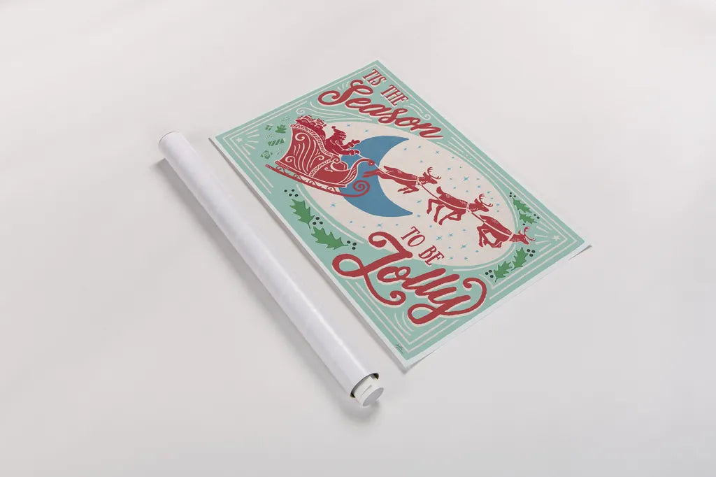 Naughty and Nice I Bright by Janelle Penner. shown as a rolled paper print. Available as archival giclee rolled canvas, fine art paper, or poster print. SKU 67516i.