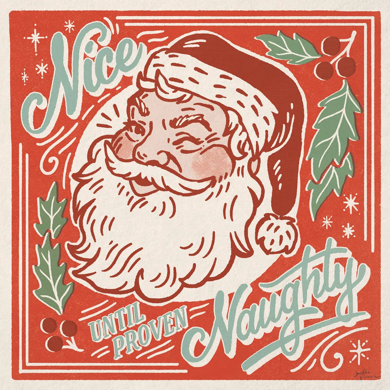 Naughty and Nice II by Janelle Penner. SKU 66144a. Archival Giclee Fine art print for wall decor.
