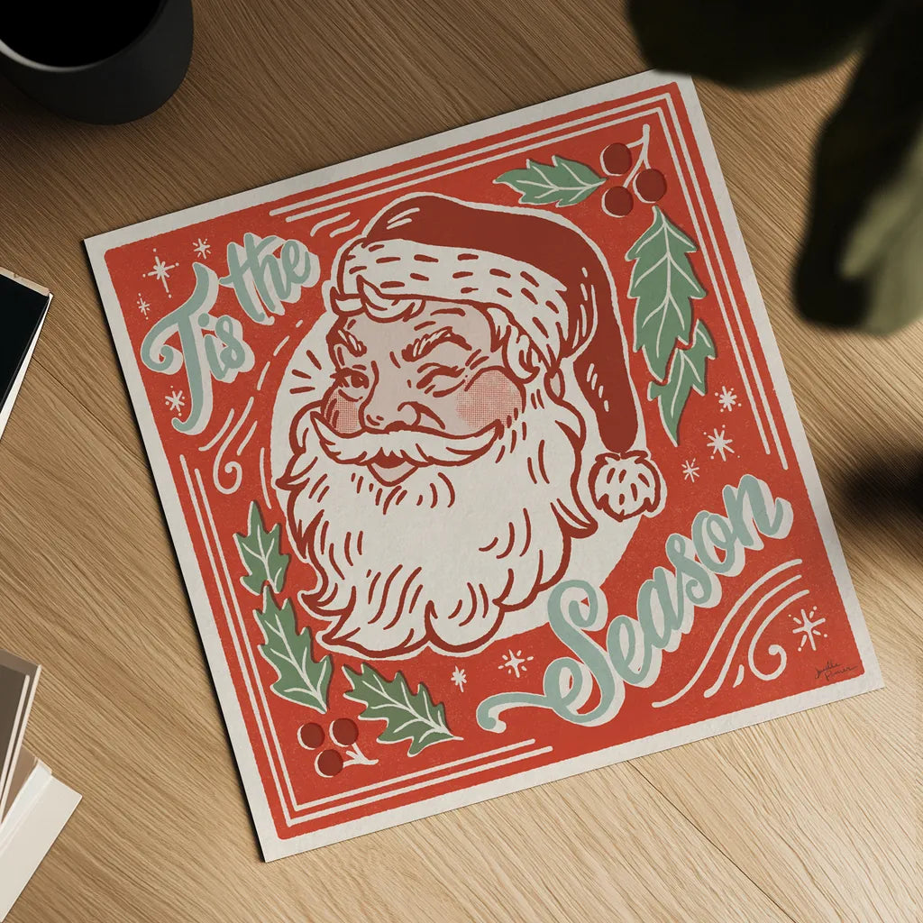 Naughty and Nice II Tis the Season by Janelle Penner. Shown as a detailed flat fine art print, highlighting archival giclee quality. Available as an archival giclee rolled canvas, fine art paper, or poster print. SKU 68347a.