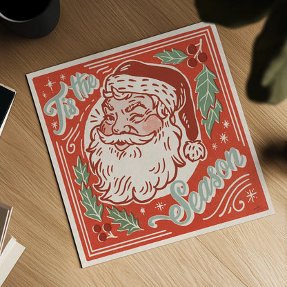 Naughty and Nice II Tis the Season by Janelle Penner. Shown as a detailed flat fine art print, highlighting archival giclee quality. Available as an archival giclee rolled canvas, fine art paper, or poster print. SKU 68347a.