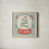 Naughty and Nice III by Janelle Penner. Shown in a natural wood glass frame for a timeless modern aesthetic. Available as an archival giclee rolled canvas, fine art paper, or poster print. SKU 66145a.