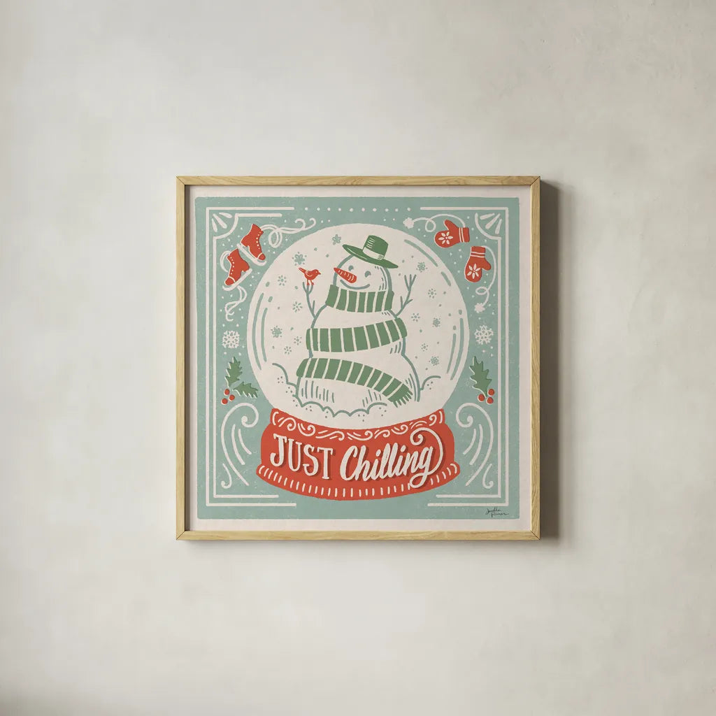 Naughty and Nice III by Janelle Penner. Shown in a natural wood glass frame for a timeless modern aesthetic. Available as an archival giclee rolled canvas, fine art paper, or poster print. SKU 66145a.