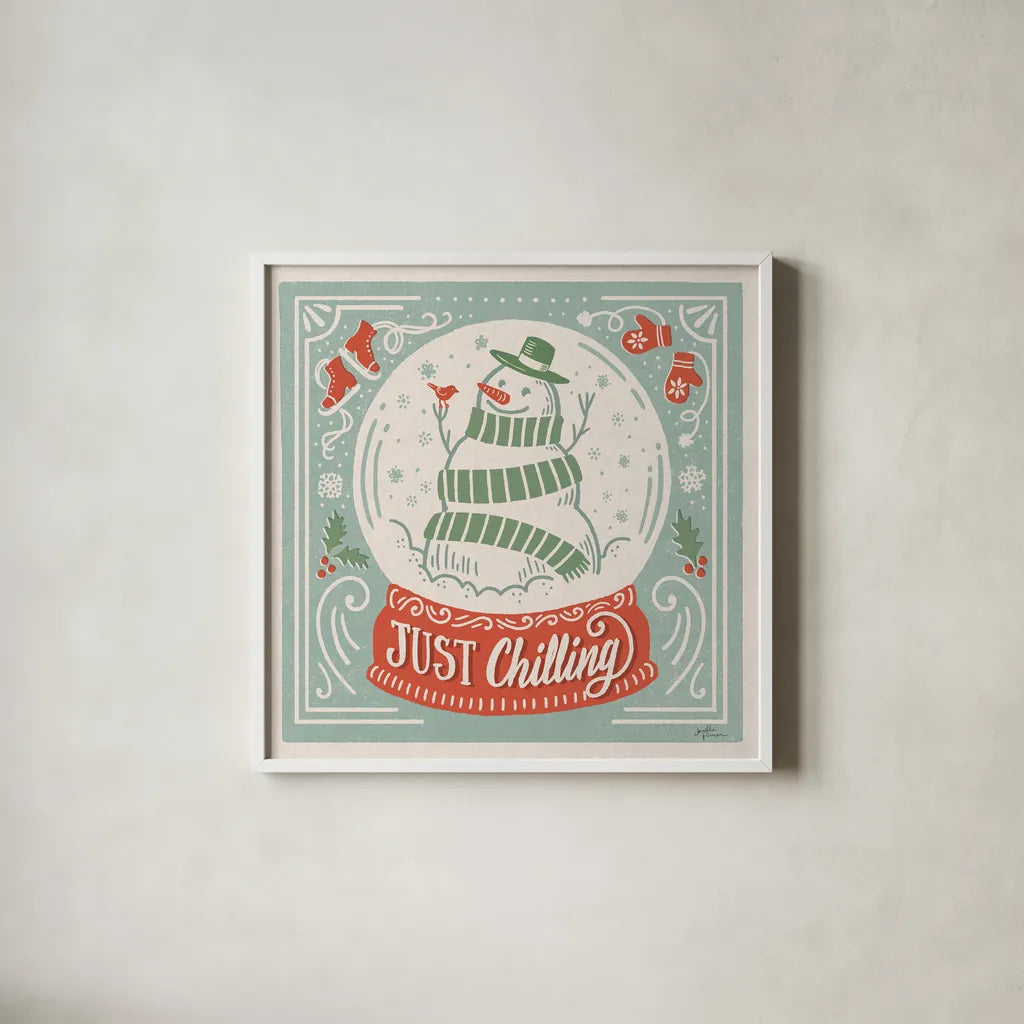 Naughty and Nice III by Janelle Penner. Shown in a crisp white glass frame for a clean and minimalist style. Available as an archival giclee rolled canvas, fine art paper, or poster print. SKU 66145a.