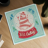 Naughty and Nice III Bright by Janelle Penner. Shown as a detailed flat fine art print, highlighting archival giclee quality. Available as an archival giclee rolled canvas, fine art paper, or poster print. SKU 76822a.
