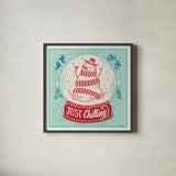 Naughty and Nice III Bright by Janelle Penner. Shown in a sleek black glass frame for a contemporary gallery look. Available as an archival giclee rolled canvas, fine art paper, or poster print. SKU 76822a.
