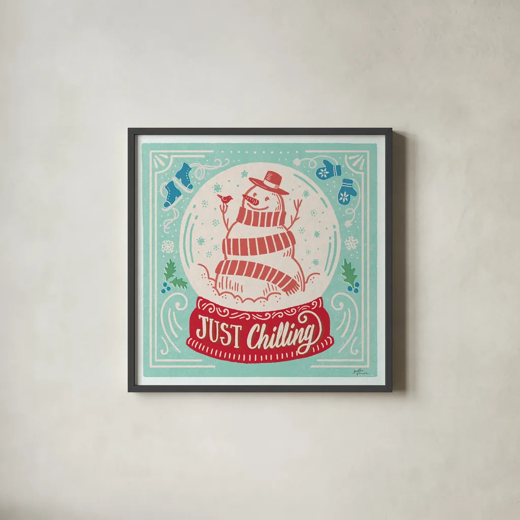 Naughty and Nice III Bright by Janelle Penner. Shown in a sleek black glass frame for a contemporary gallery look. Available as an archival giclee rolled canvas, fine art paper, or poster print. SKU 76822a.