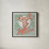 Naughty and Nice IV by Janelle Penner. Shown in a sleek black glass frame for a contemporary gallery look. Available as an archival giclee rolled canvas, fine art paper, or poster print. SKU 66146a.