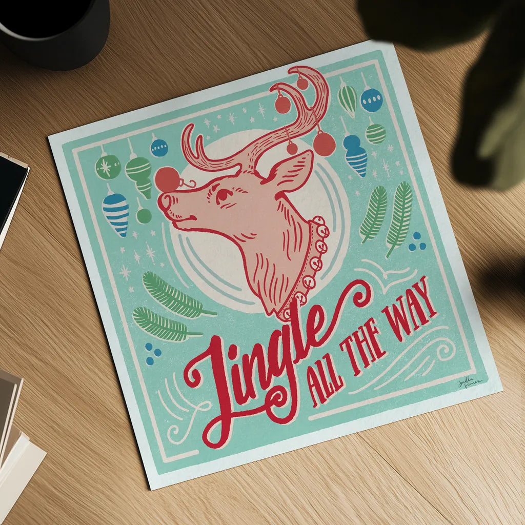 Naughty and Nice IV Bright by Janelle Penner. Shown as a detailed flat fine art print, highlighting archival giclee quality. Available as an archival giclee rolled canvas, fine art paper, or poster print. SKU 67595a.