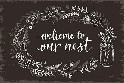 Our Nest I Black by Janelle Penner. SKU 33500i. Archival Giclee Fine art print for wall decor.