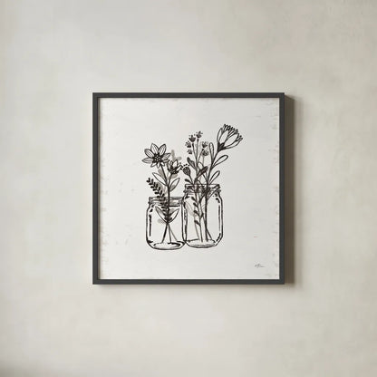 Our Nest III by Janelle Penner. Shown in a sleek black glass frame for a contemporary gallery look. Available as an archival giclee rolled canvas, fine art paper, or poster print. SKU 33494a.