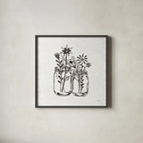 Our Nest IV by Janelle Penner. Shown in a sleek black glass frame for a contemporary gallery look. Available as an archival giclee rolled canvas, fine art paper, or poster print. SKU 33495a.