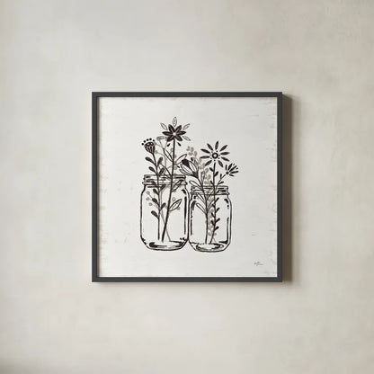 Our Nest IV by Janelle Penner. Shown in a sleek black glass frame for a contemporary gallery look. Available as an archival giclee rolled canvas, fine art paper, or poster print. SKU 33495a.