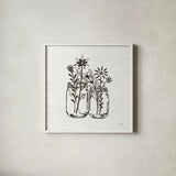 Our Nest IV by Janelle Penner. Shown in a crisp white glass frame for a clean and minimalist style. Available as an archival giclee rolled canvas, fine art paper, or poster print. SKU 33495a.