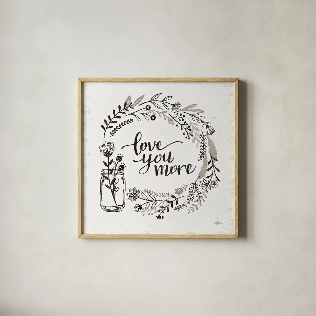 Our Nest V by Janelle Penner. Shown in a natural wood glass frame for a timeless modern aesthetic. Available as an archival giclee rolled canvas, fine art paper, or poster print. SKU 33496a.