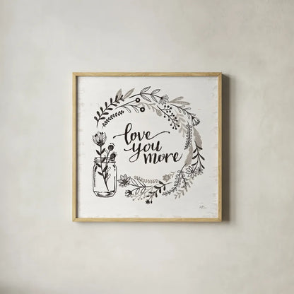 Our Nest V by Janelle Penner. Shown in a natural wood glass frame for a timeless modern aesthetic. Available as an archival giclee rolled canvas, fine art paper, or poster print. SKU 33496a.