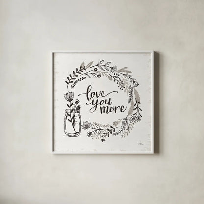 Our Nest V by Janelle Penner. Shown in a crisp white glass frame for a clean and minimalist style. Available as an archival giclee rolled canvas, fine art paper, or poster print. SKU 33496a.