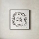 Our Nest VI by Janelle Penner. Shown in a sleek black glass frame for a contemporary gallery look. Available as an archival giclee rolled canvas, fine art paper, or poster print. SKU 33497a.