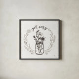 Our Nest VIII by Janelle Penner. Shown in a sleek black glass frame for a contemporary gallery look. Available as an archival giclee rolled canvas, fine art paper, or poster print. SKU 33499a.