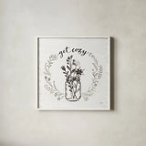 Our Nest VIII by Janelle Penner. Shown in a crisp white glass frame for a clean and minimalist style. Available as an archival giclee rolled canvas, fine art paper, or poster print. SKU 33499a.