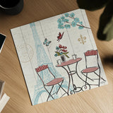 Paris Tour VI by Janelle Penner. Shown as a detailed flat fine art print, highlighting archival giclee quality. Available as an archival giclee rolled canvas, fine art paper, or poster print. SKU 24126a.