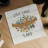 Peace and Lodge I by Janelle Penner. Shown as a detailed flat fine art print, highlighting archival giclee quality. Available as an archival giclee rolled canvas, fine art paper, or poster print. SKU 28979a.