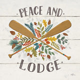 Peace and Lodge IV by Janelle Penner. SKU 28982a. Archival Giclee Fine art print for wall decor.