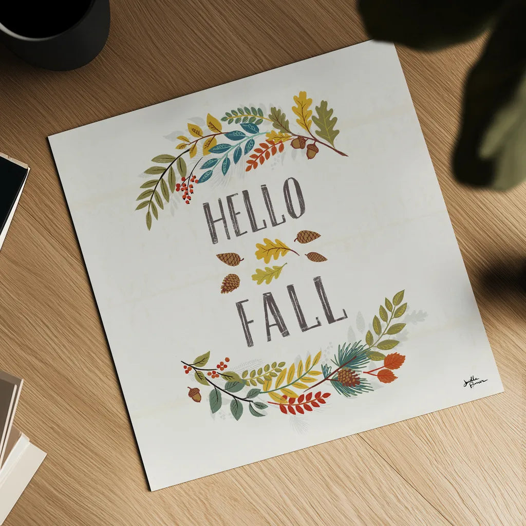 Peace and Lodge VI by Janelle Penner. Shown as a detailed flat fine art print, highlighting archival giclee quality. Available as an archival giclee rolled canvas, fine art paper, or poster print. SKU 32022a.