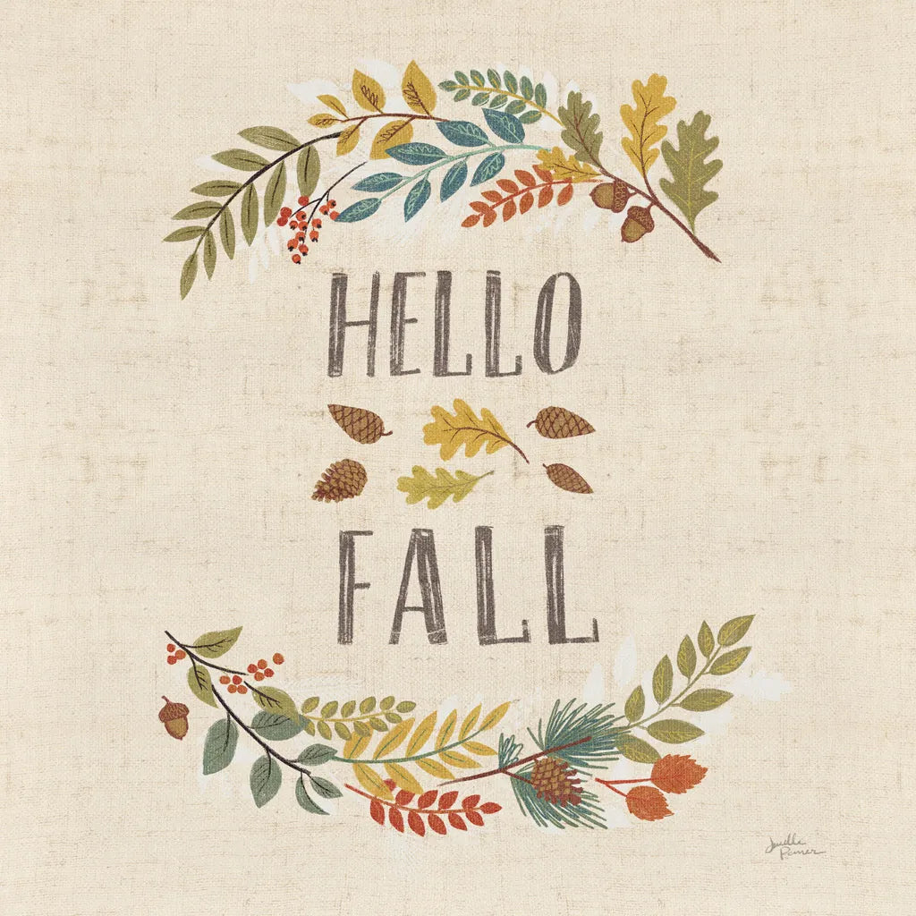 Peace and Lodge VI Burlap by Janelle Penner. SKU 47598a. Archival Giclee Fine art print for wall decor.