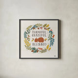 Peace and Lodge VIII by Janelle Penner. Shown in a sleek black glass frame for a contemporary gallery look. Available as an archival giclee rolled canvas, fine art paper, or poster print. SKU 32024a.