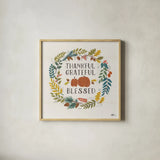 Peace and Lodge VIII by Janelle Penner. Shown in a natural wood glass frame for a timeless modern aesthetic. Available as an archival giclee rolled canvas, fine art paper, or poster print. SKU 32024a.