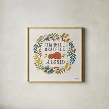 Peace and Lodge VIII by Janelle Penner. Shown in a natural wood glass frame for a timeless modern aesthetic. Available as an archival giclee rolled canvas, fine art paper, or poster print. SKU 32024a.