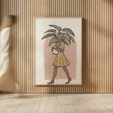Plant Ladies II v2 by Janelle Penner. shown as over sized large wall art. Available as an archival giclee rolled canvas, fine art paper, or poster print. SKU 80744h.