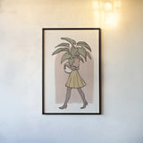 Plant Ladies II v2 by Janelle Penner. shown as a paper print in a black flame. Available as a archival giclee rolled canvas, fine art paper, or poster print. SKU 80744h.