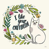 Purrfect Garden IX by Janelle Penner. SKU 37615a. Archival Giclee Fine art print for wall decor.