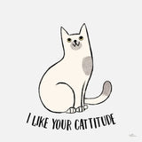 Purrfect Garden V No Flowers Gray by Janelle Penner. SKU 39361a. Archival Giclee Fine art print for wall decor.