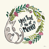 Purrfect Garden VII by Janelle Penner. SKU 37613a. Archival Giclee Fine art print for wall decor.