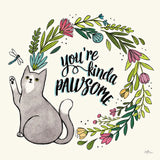 Purrfect Garden VIII by Janelle Penner. SKU 37614a. Archival Giclee Fine art print for wall decor.
