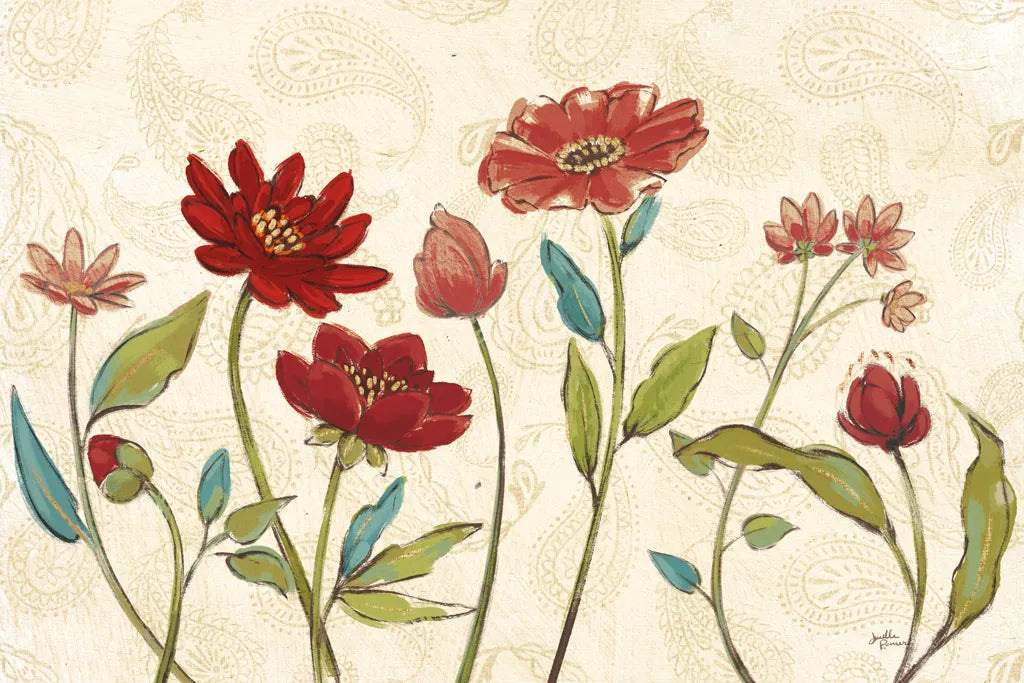 Red Gold Beauties I by Janelle Penner. SKU 55941i. Archival Giclee Fine art print for wall decor.