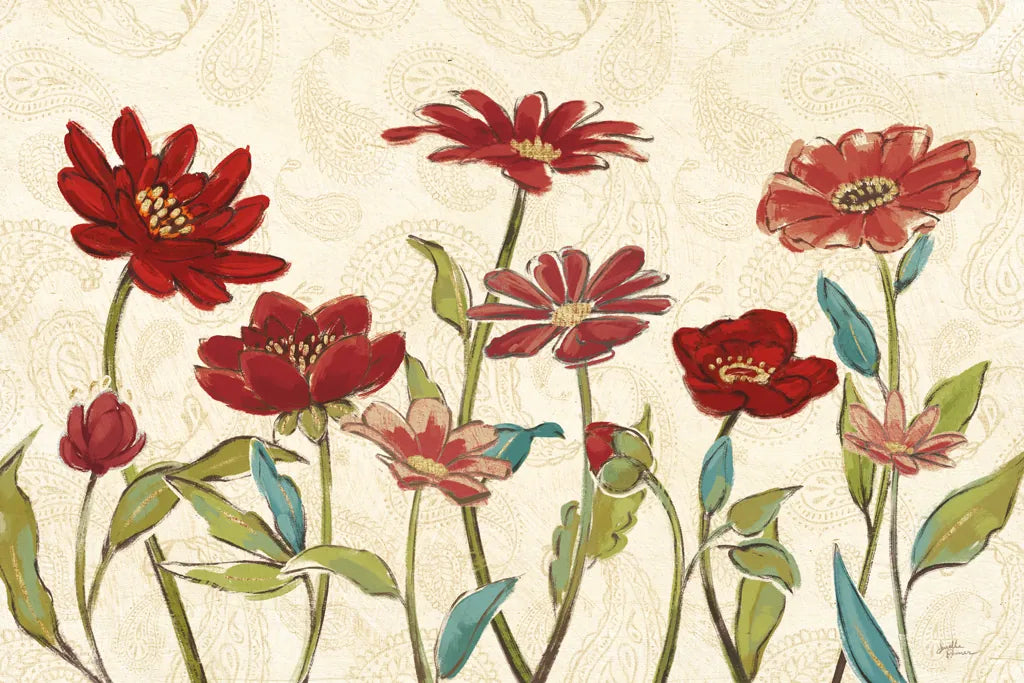 Red Gold Beauties III by Janelle Penner. SKU 55943i. Archival Giclee Fine art print for wall decor.