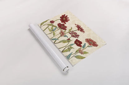 Red Gold Beauties III by Janelle Penner. shown as a rolled paper print. Available as archival giclee rolled canvas, fine art paper, or poster print. SKU 55943i.