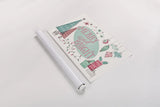 Retro Christmas I Bright by Janelle Penner. shown as a rolled paper print. Available as archival giclee rolled canvas, fine art paper, or poster print. SKU 66712i.