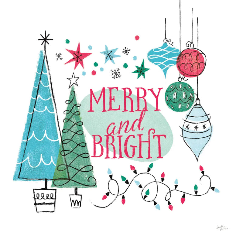 Retro Christmas II v2 by Janelle Penner. SKU 37362a. Archival Giclee Fine art print for wall decor.