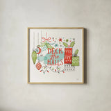 Retro Christmas III by Janelle Penner. Shown in a natural wood glass frame for a timeless modern aesthetic. Available as an archival giclee rolled canvas, fine art paper, or poster print. SKU 36160a.