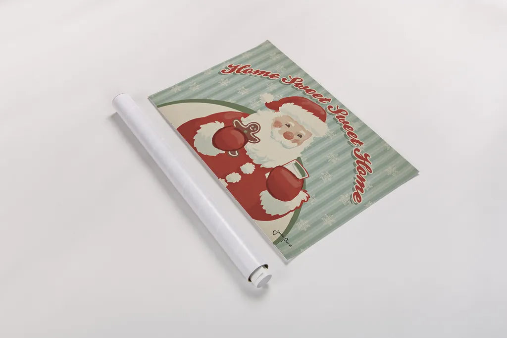 Retro Christmas V by Janelle Penner. shown as a rolled paper print. Available as archival giclee rolled canvas, fine art paper, or poster print. SKU 34150i.