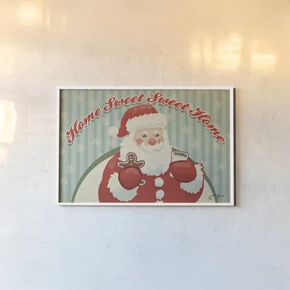 Retro Christmas V by Janelle Penner. shown as a paper print in a white frame. Available as a archival giclee rolled canvas, fine art paper, or poster print. SKU 34150i.
