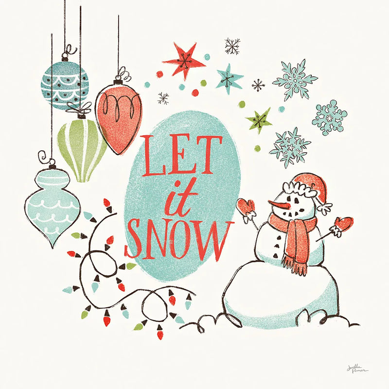 Retro Christmas V by Janelle Penner. SKU 36162a. Archival Giclee Fine art print for wall decor.