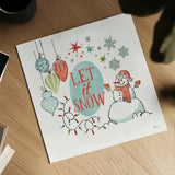Retro Christmas V by Janelle Penner. Shown as a detailed flat fine art print, highlighting archival giclee quality. Available as an archival giclee rolled canvas, fine art paper, or poster print. SKU 36162a.