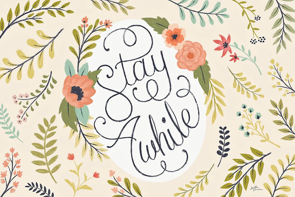 Retro Garden I by Janelle Penner. SKU 34949i. Archival Giclee Fine art print for wall decor.